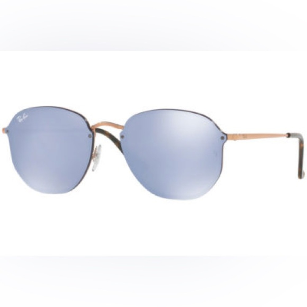 Ray Ban Hexagonal Copper Violet Silver Mirror Bla… - image 2